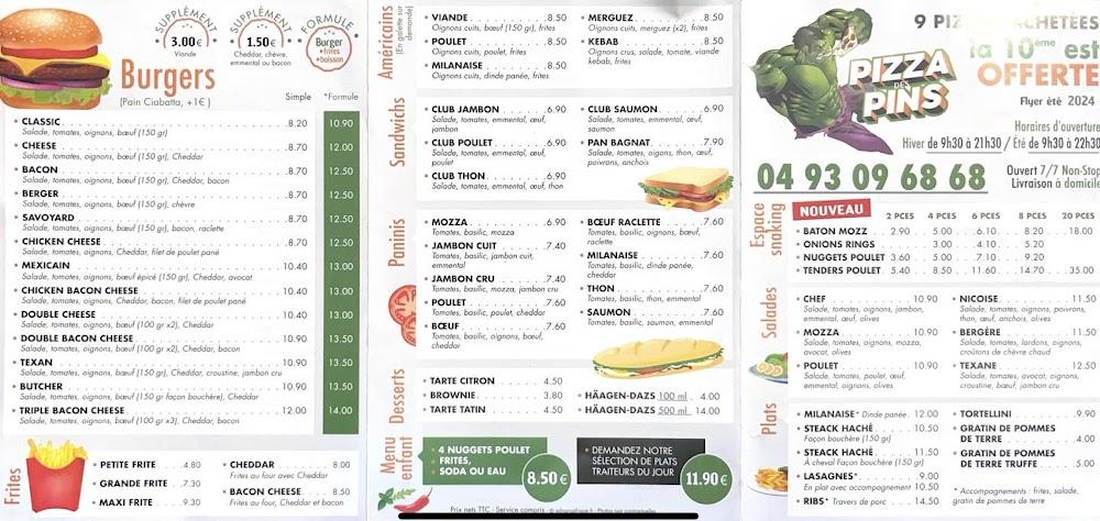 Pizzas des Pins - Menu Image 2